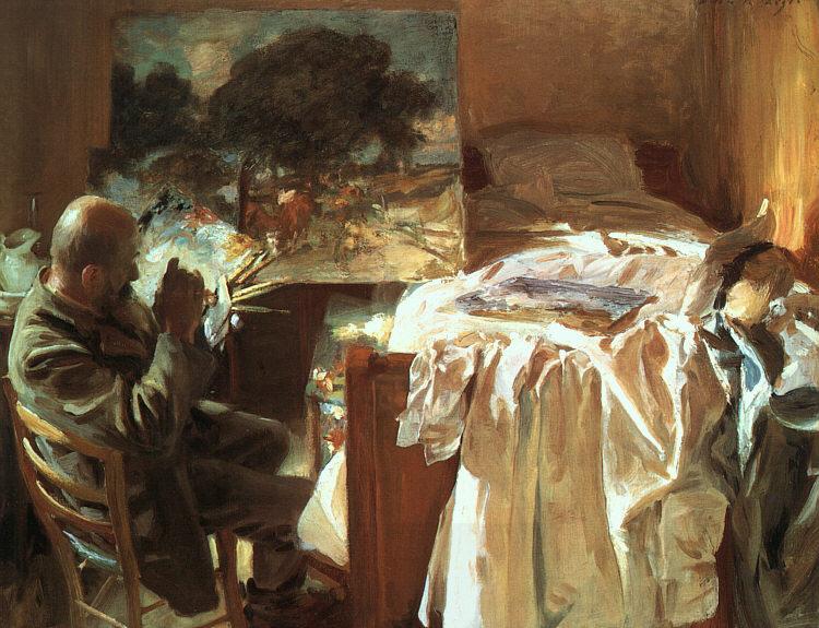 John Singer Sargent An Artist in his Studio China oil painting art
